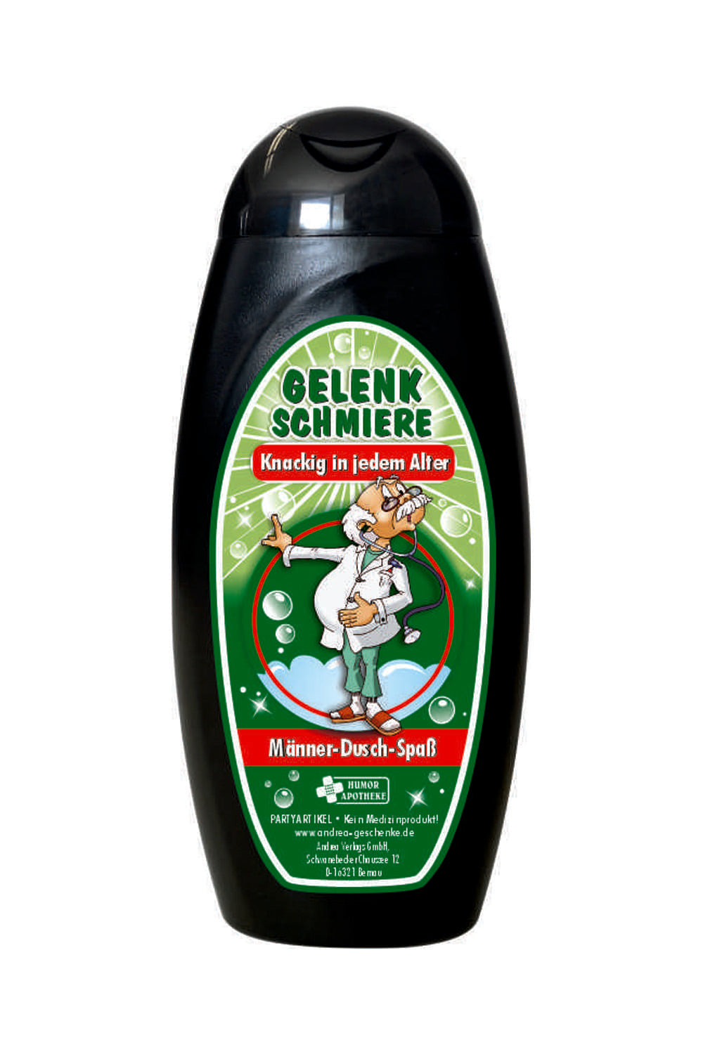 Gelenkschmiere – Knackig in jedem Alter: Das lustige Duschgel fuer den Mann zur Pensionierung. Ein originelles Geschenk fuer Senioren mit Schmunzelgarantie!