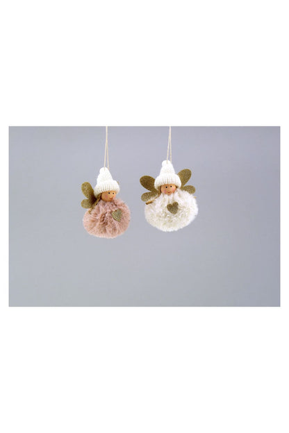 Herzige Engel zum Aufhaengen im 2er-Set. Schoene Engeldeko fuer die Adventszeit! 