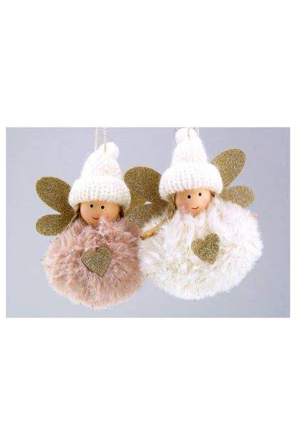 Herzige Engel zum Aufhaengen im 2er-Set. Schoene Engeldeko fuer die Adventszeit! Jetzt bei Geschenk Insel!