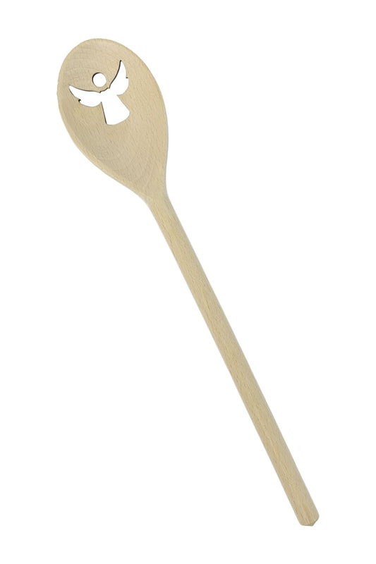 Die Engel Holzkelle als ideales Geschenk fuer jeden Anlass! Das Motiv ist ausgestanzt. Jetzt diesen witzigen Kochloeffel bei geschenkinsel.ch bestellen!