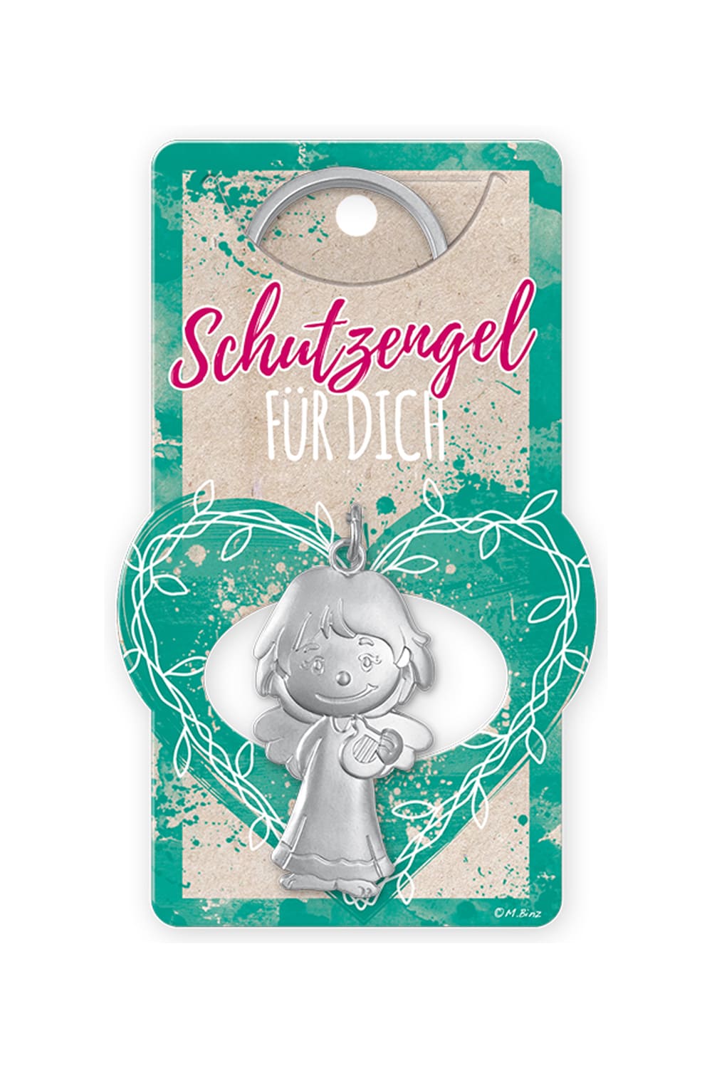 Der Schutzengel Schluesselanhaenger ist ein tolles Geschenk. Der Engel Anhaenger mit herziger Kartonage auf der folgender Spruch steht: Schutzengel fuer Dich. 