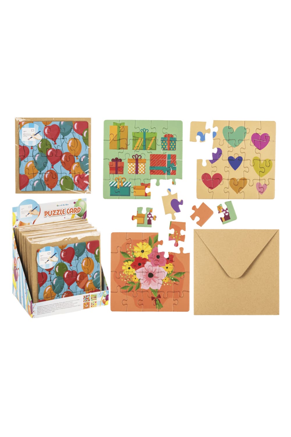 Machen Sie mit dieser Geschenkkarte ihre persoenliche Botschaft noch origineller! Einfach auf die Puzzle Karte schreiben und schon hat man eine wunderbare Kombination aus Geschenk und Puzzlespass. 