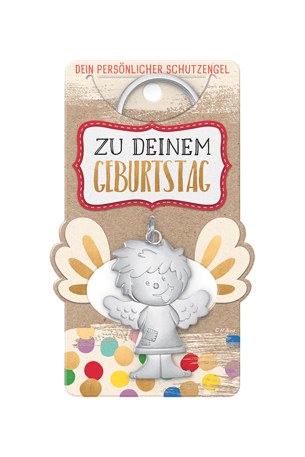Der Schutzengel Schluesselanhaenger ist ein tolles Geschenk zum Geburtstag. Der Engel Anhaenger mit herziger Spruch Kartonage: Zu deinem Geburtstag. 