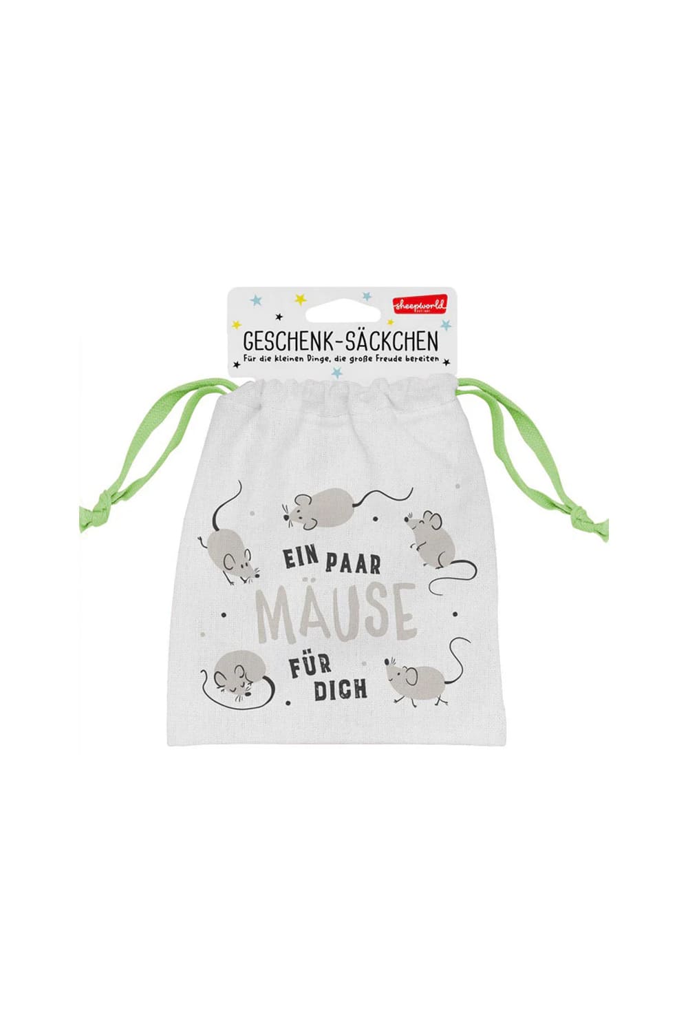 Geschenk-Saeckchen um ein Geldgeschenk kreativ zu Verpacken! Auch ideal zum Befuellen mit Kleinigkeiten. Der Geldbeutel mit dem Spruch: Ein paar Maeuse fuer Dich!