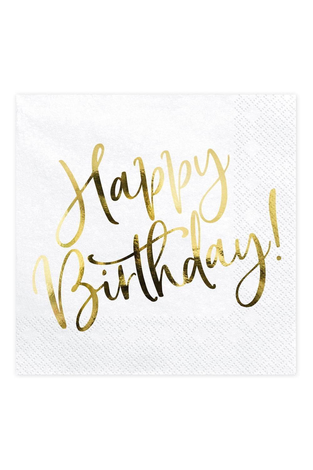 Diese Happy Birthday Servietten sind perfekt als Geschenk oder Dekoration zum Geburtstag. Eine Packung beinhaltet 20 Papierservietten (gold-weiss). Jetzt bei Geschenk Insel.