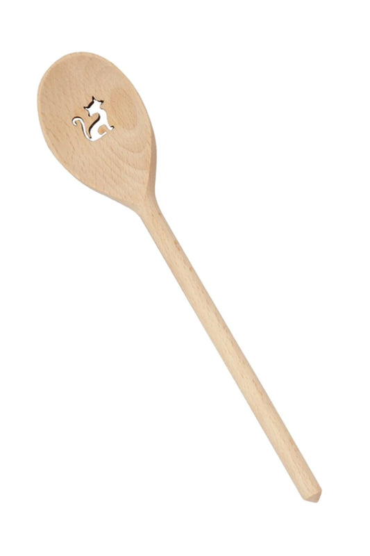 Die Holzkelle als ideales Geschenk fuer Katzenfans! Die Katze ist ausgestanzt. Jetzt diesen witzigen Motivkochloeffel bei geschenkinsel.ch bestellen!