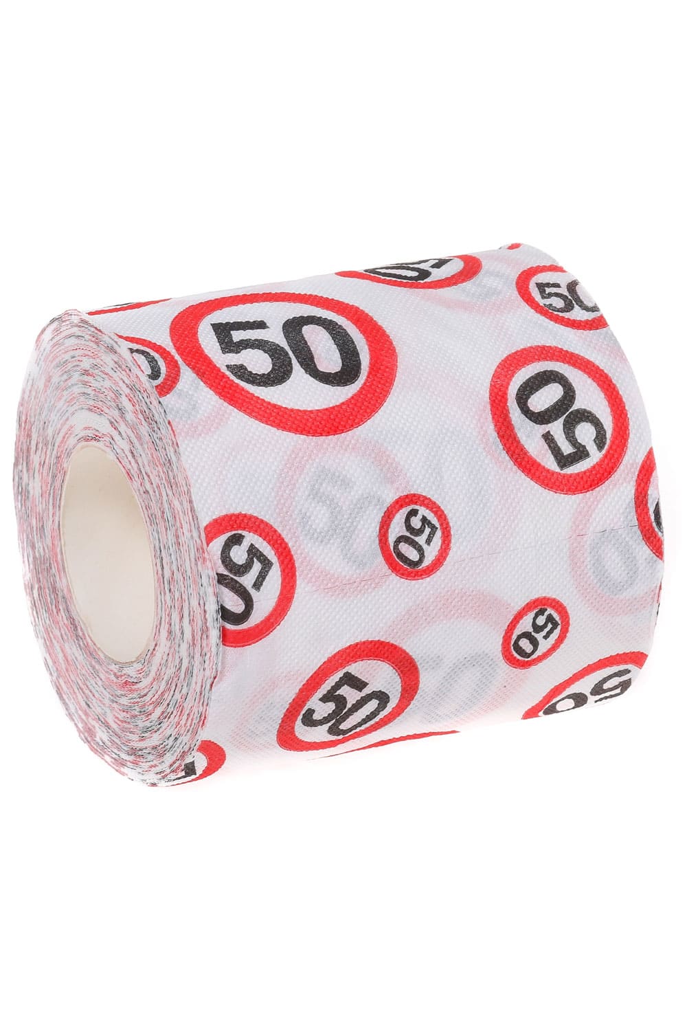 Das WC-Papier mit der Zahl 50, sorgt fuer die beste Unterhaltung. Das Zahlen Klopapier ist ein absoluter Spassfaktor. Witziges Geschenk zum 50. Geburtstag. 
