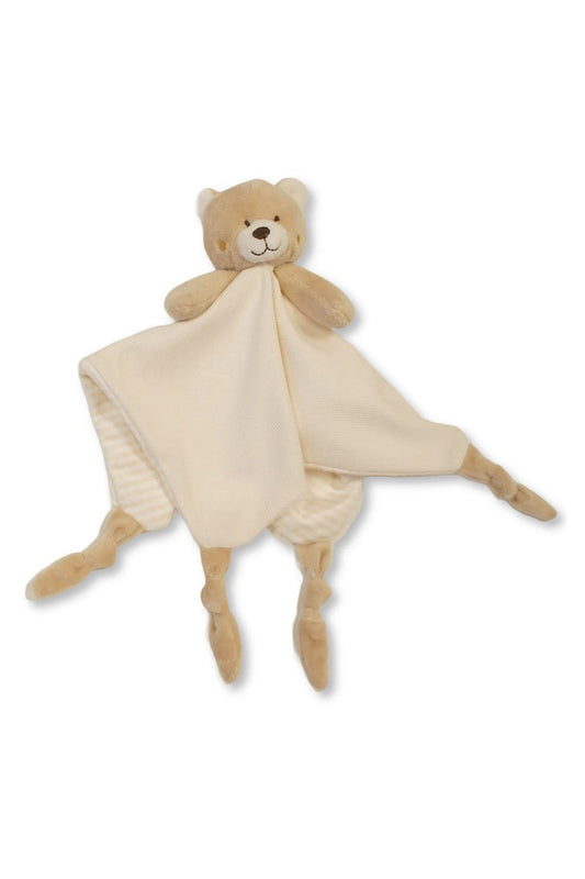 Das Pluesch Nuscheli ist ein herziges Geschenk fuer ein Baby oder Kleinkind. Baer Plueschtier, Schmusetuch und Rassel in einem vereint! Jetzt bei Geschenk Insel!