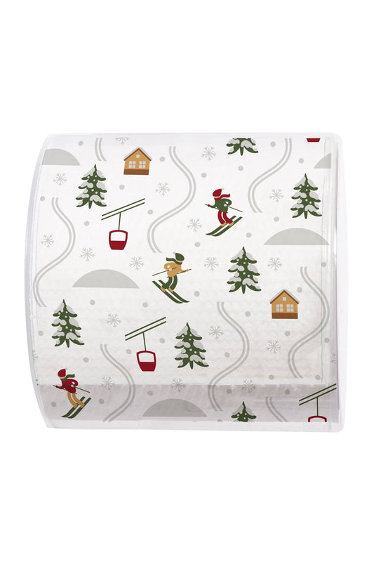 Das Toilettenpapier ist ein absoluter Spassfaktor! Ideal als Geschenk fuer alle Skifahrer! Das Skipiste WC-Papier ist verpackt in einer Klarsicht-Box.