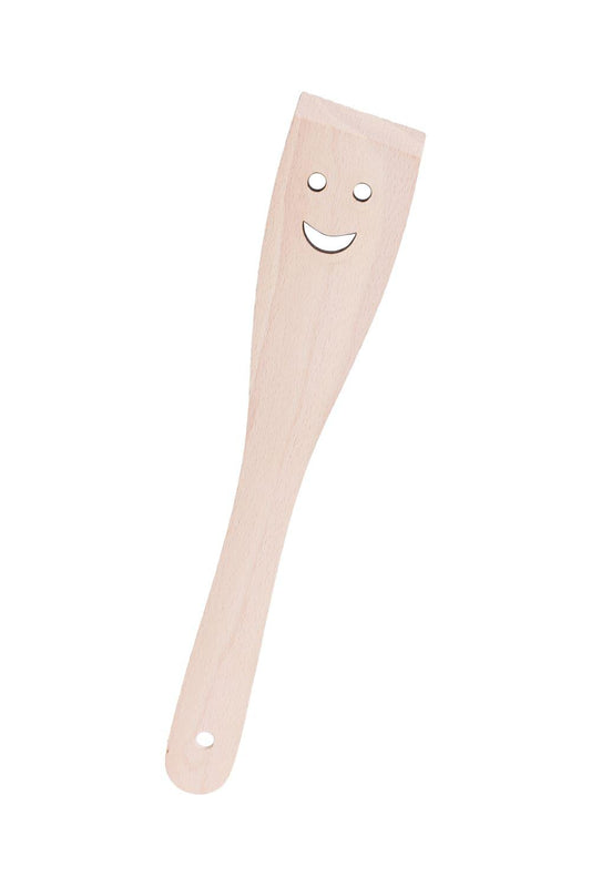 Dieser lustige Smile Holzwender ist ein perfektes Geschenk. Denn so macht das Kochen doppelt so viel Spass. Das witzige Kochbesteck ist aus Holz und das Smile Motiv ist ausgestanzt. Ein perfektes Geschenk fuer jeden Anlass!