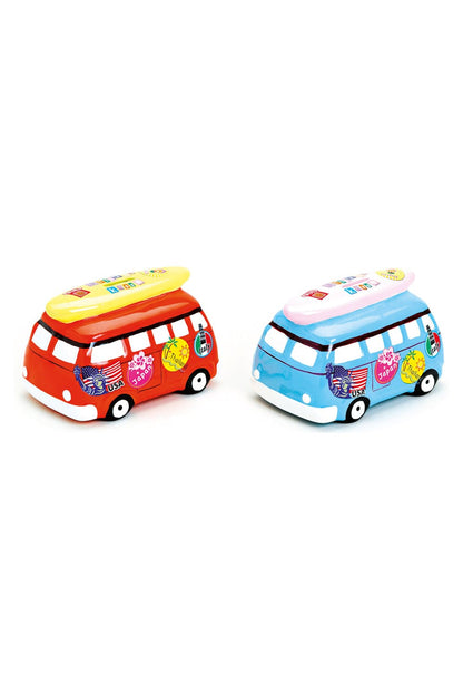 Surfer Bus Sparkaesseli mit Ferien Feeling! Wuenschen Sie mit diesem Urlaubskaesseli und Ihrem Zustupf eine tolle Reise mit unvergesslichen Erlebnissen.
