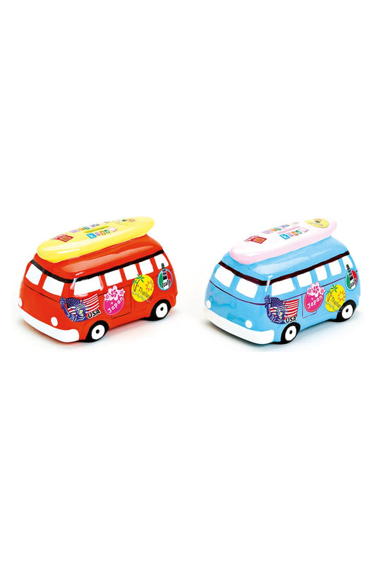 Surfer Bus Sparkaesseli mit Ferien Feeling! Wuenschen Sie mit diesem Urlaubskaesseli und Ihrem Zustupf eine tolle Reise mit unvergesslichen Erlebnissen.