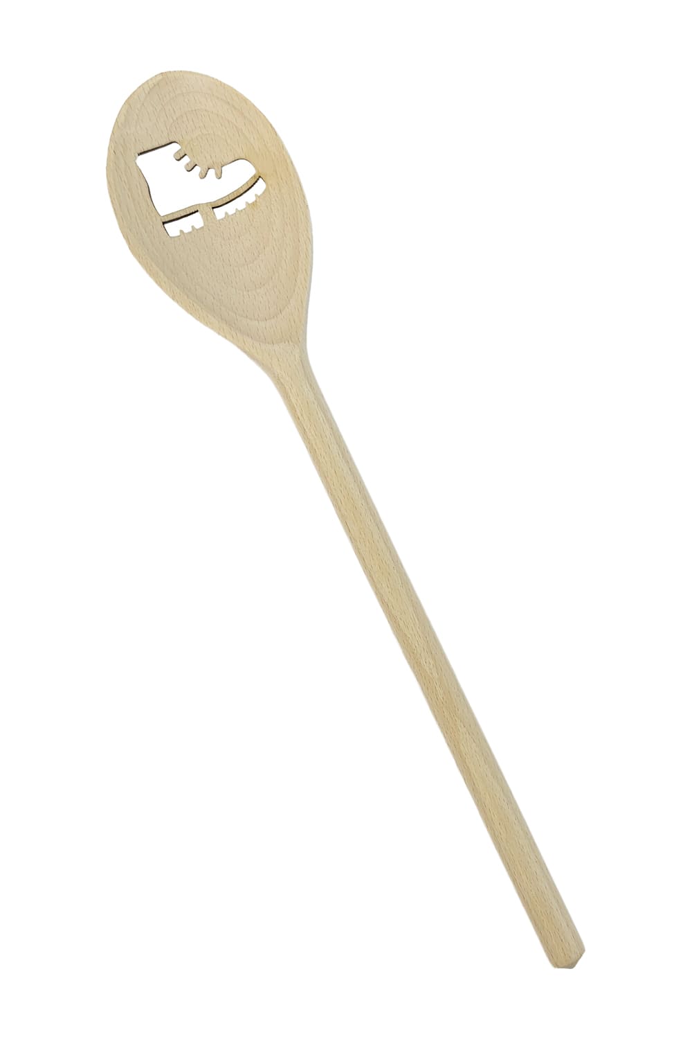 Die Wanderschuh Holzkelle als ideales Geschenk fuer Wanderer! Das Motiv ist ausgestanzt. Jetzt diesen witzigen Kochloeffel bei geschenkinsel.ch bestellen!