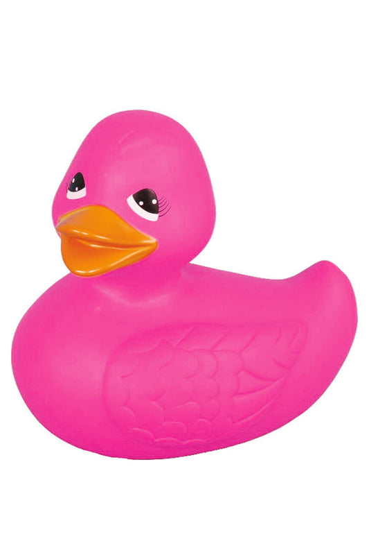 Diese grosse Badeente ist in der Farbe pink und misst ca. 25 cm. Die XL Ente ist ein perfektes Geschenk fuer jeden Anlass! Jetzt bei Geschenk Insel!