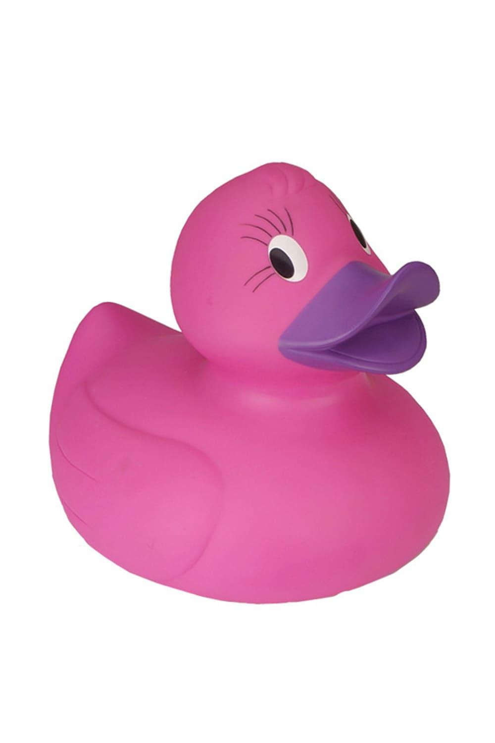 Diese XL Badeente ist in der Farbe pink und misst 21 cm. Badeenten sind sehr beliebt, weil sie witzig, suess, lustig, praktisch und amüsant sind. Die Bade-Ente ist ein treuer Begleiter fuer den Badespass und sie macht sich auch richtig gut als Dekoration im Badezimmer. Ein witziges Bade-Enten Geschenk zu jedem Anlass.