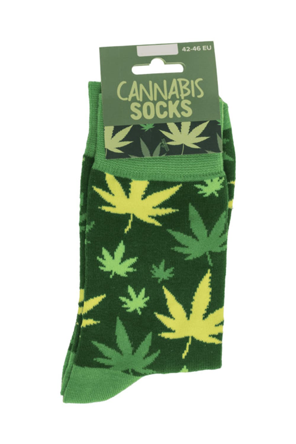 Witzige Spassocken mit Cannabis Motiv! Diese lustigen Socken sind ein grossartiges Geschenk! Die Motivsocken sind in der Einheitsgroesse (42/46) erhaeltlich. 