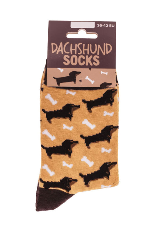 Witzige Spassocken mit Hund Motiv! Diese lustigen Dackel Socken sind ein grossartiges Geschenk! Die Motivsocken sind in der Einheitsgroesse (36/42) erhaeltlich. 