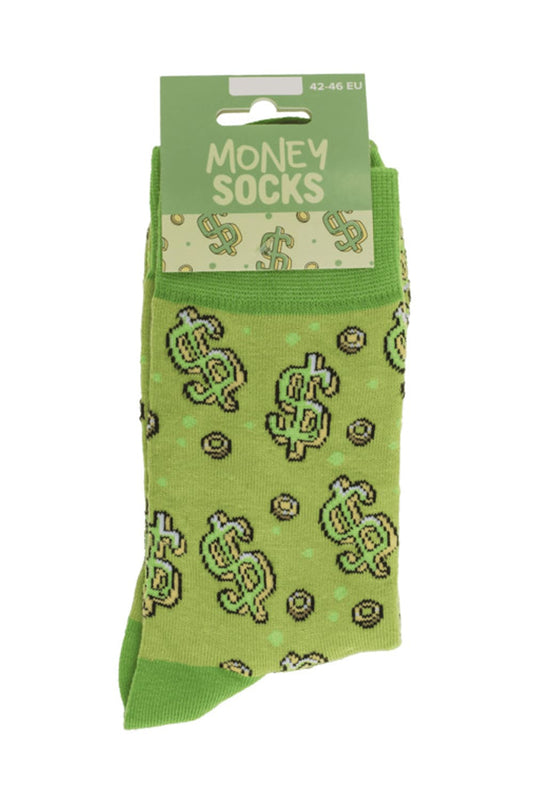 Witzige Spassocken mit Geld Motiv! Diese lustigen Money Socken sind ein grossartiges Geschenk! Die Motivsocken sind in der Einheitsgroesse (42/46) erhaeltlich. 