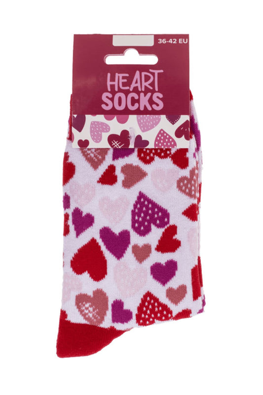 Witzige Spassocken mit Herzen Motiv! Diese lustigen Socken sind ein grossartiges Geschenk! Die Motivsocken sind in der Einheitsgroesse (36/42) erhaeltlich. 