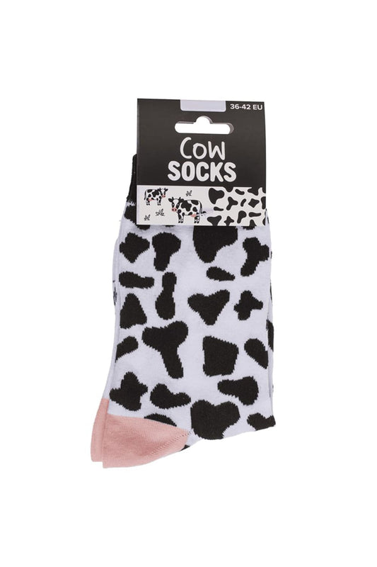 Witzige Socken mit Kuehe Motiv! Diese lustigen Motivsocken sind ein grossartiges Geschenk fuer Kuhfans! In der Einheitsgroesse (36/42) erhaeltlich. 