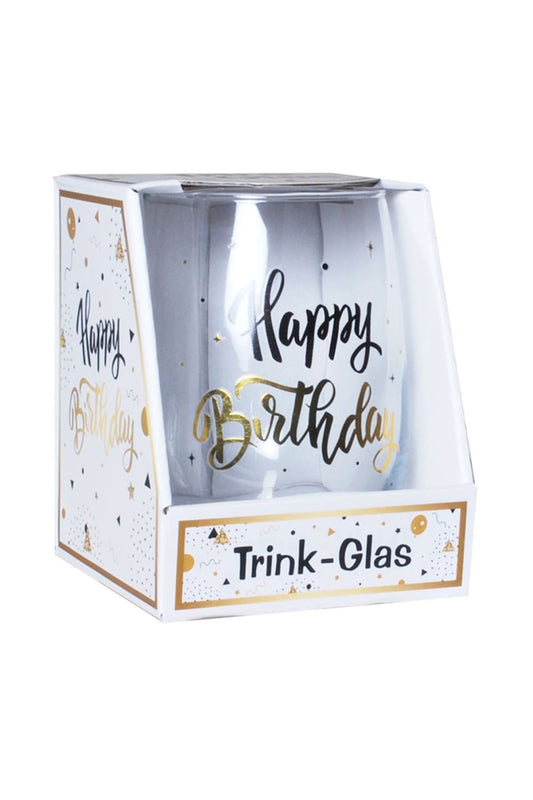 Trinkglas Happy Birthday – Das perfekte Glas zum Geburtstag! Dieses originelle Geschenk jetzt bei Geschenkinsel.ch entdecken und bestellen. Glas im Geschenkkarton.