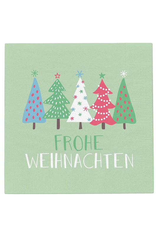 Frohe Weihnachten Servietten mit festlicher Aufschrift fuer die Weihnachtstafel