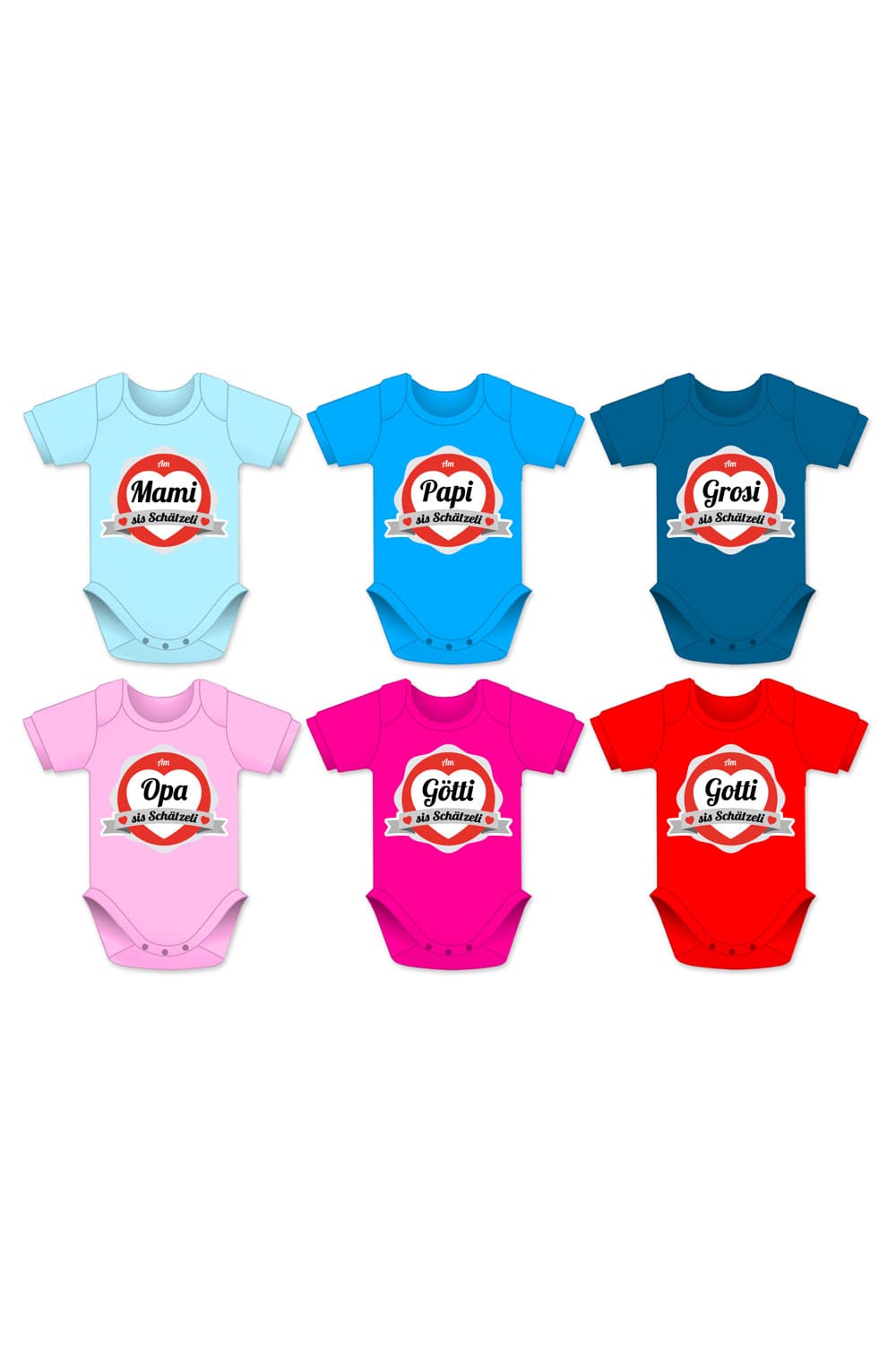 Schaetzeli babybodies in diversen Farben und Groessen