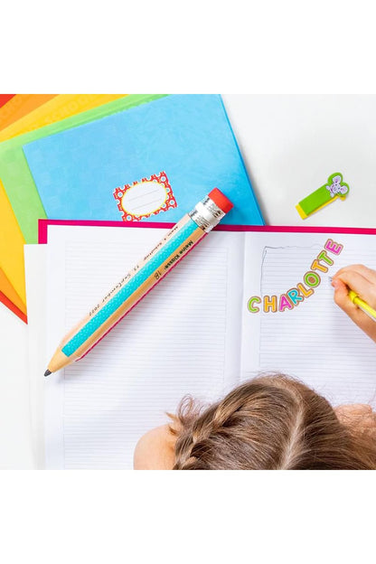 Stift in Jumbo Format mit Radiergummi. Perfektes Geschenk zum Schulstart