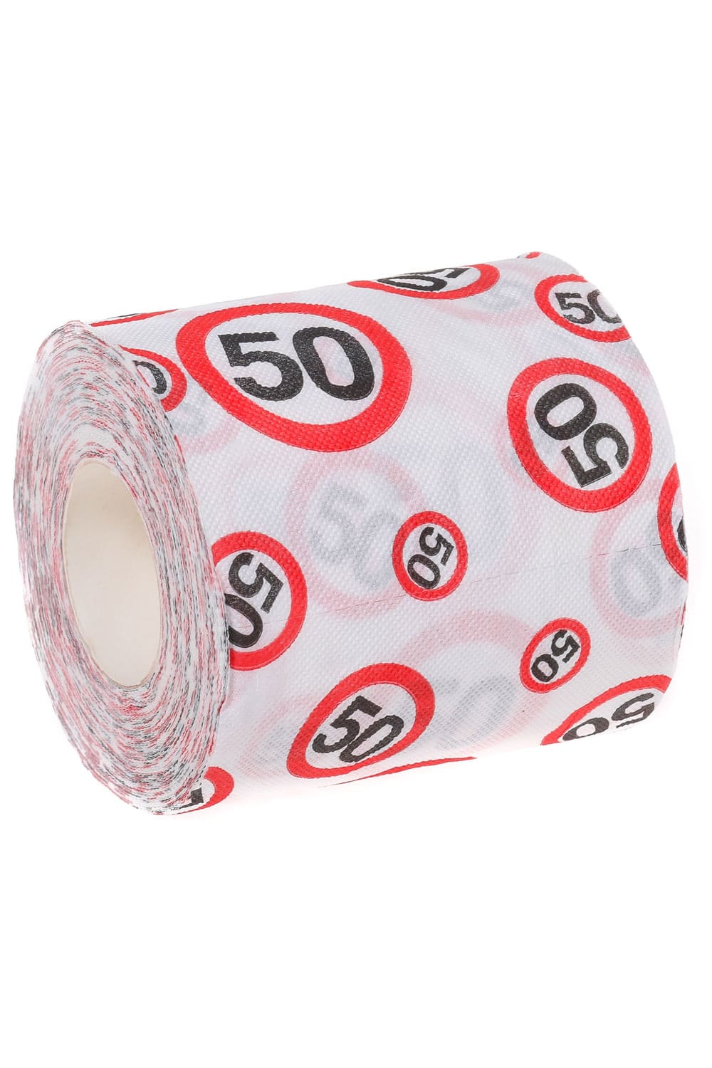 Dieses witzige WC-Papier mit der Zahl 50, sorgt bestimmt für die beste Unterhaltung auf dem Klo. Das Zahlen Klopapier ist einfach ein absoluter Spassfaktor fuer jedes Badezimmer. Ein lustiges Geschenk zum 50. Geburtstag. 