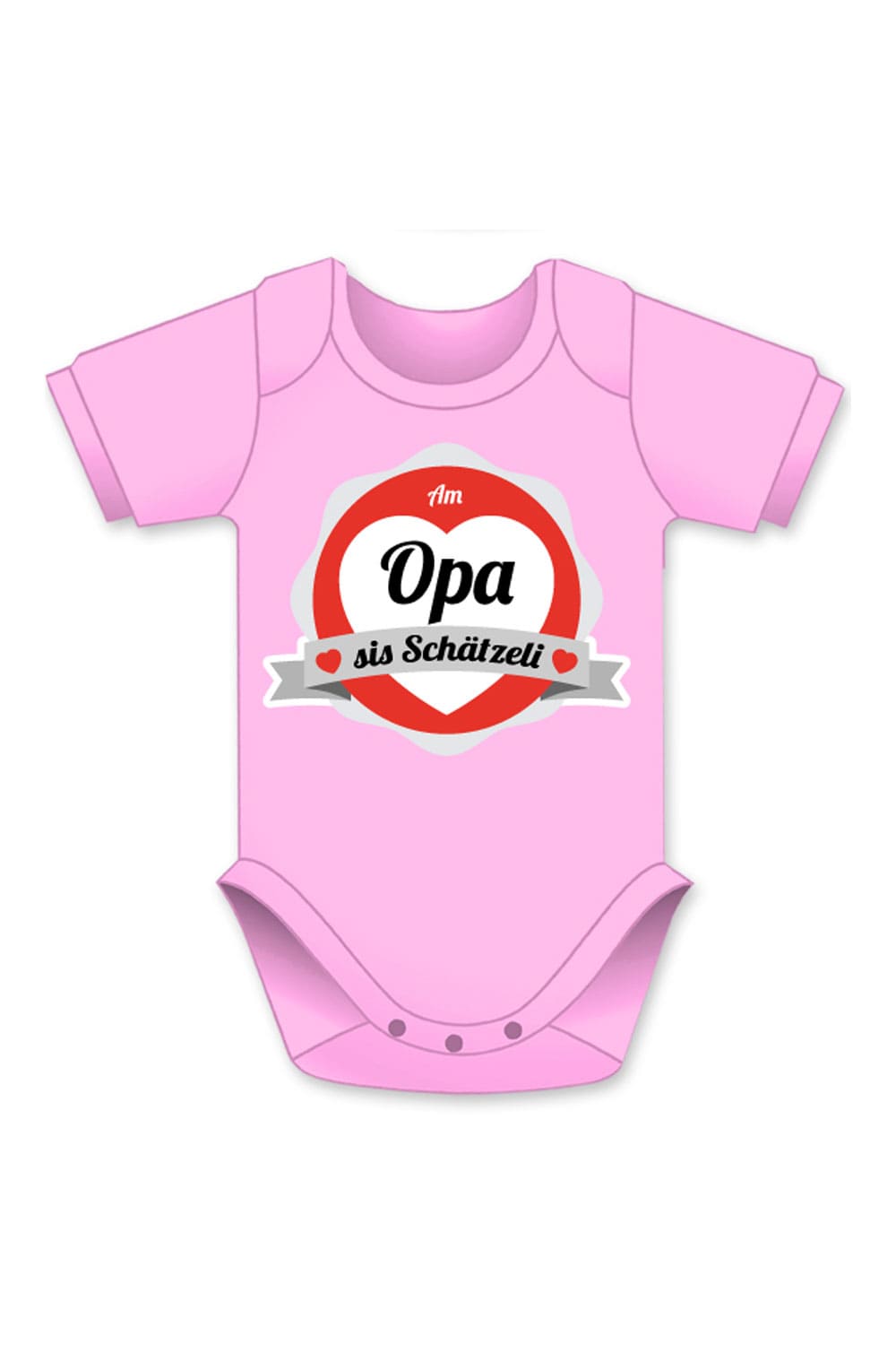 Opa Schaetzeli Baby Body mit Aufschrift und Bild in diversen Farben und Groessen. Ideales Mitbringsel zur Geburt
