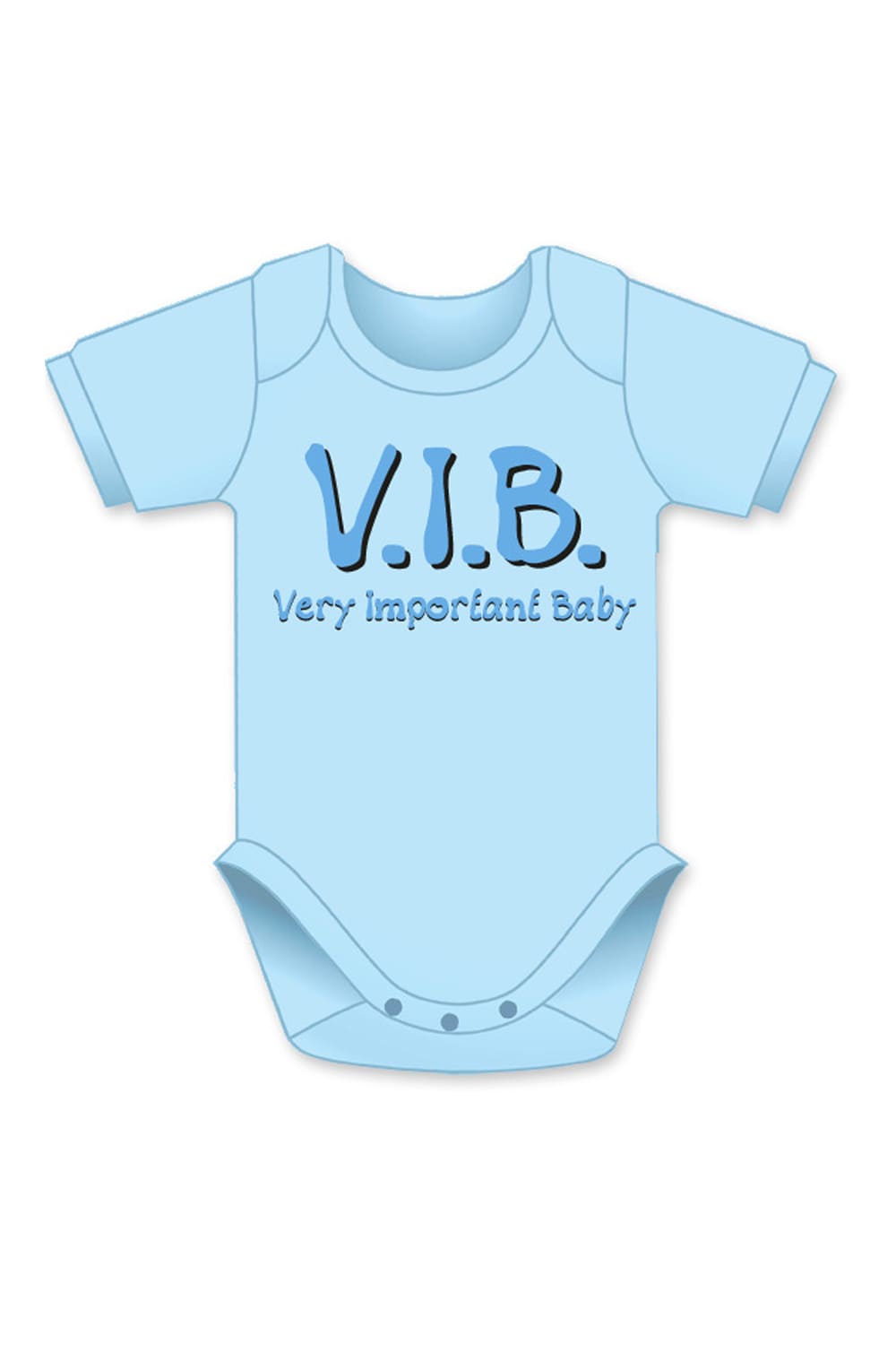 V.I.B Baby Body Junge in der Textilfarbe hellblau. Baby Body Geschenk zur Geburt. Babygeschenk fuer ein Junge