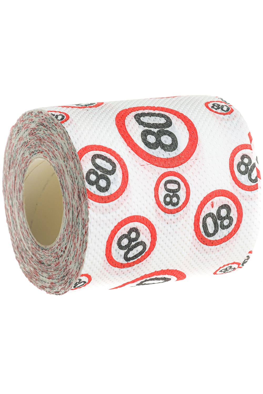 Dieses witzige WC-Papier mit der Zahl 80, sorgt bestimmt für die beste Unterhaltung auf dem Klo. Das Zahlen Klopapier ist einfach ein absoluter Spassfaktor für jedes Badezimmer. Ein lustiges Geschenk zum 80. Geburtstag. 