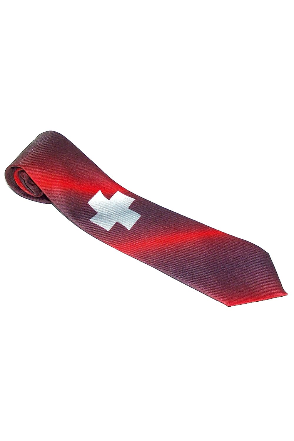 Ein lustiges und originelles Geschenk für Maenner. Die Schweiz Krawatte ist auch ein perfektes Geschenk fuer Fussball Fans oder auch als Mitbringsel aus der Schweiz. Krawatte mit Schweizer Kreuz