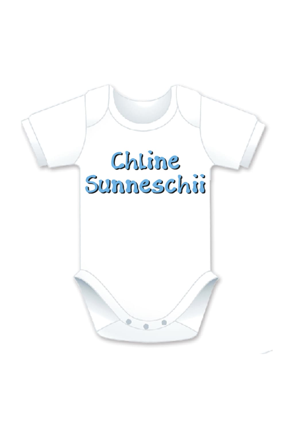 Dieser Baby Body ist ein echt suesses und tolles Geschenk für ein Junge. Der Baby Body mit der Aufschrift: Chliine Sunneschii , ist einfach nur zuckersuess. Ein perfektes Geschenk zur Geburt oder als Mitbringsel. Der Chliine Sunneschii Baby Body ist in zwei Textilfarben, blau und zwei diversen Groessen erhaeltlich.
